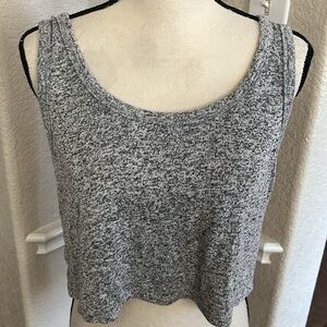 Forever 21 gray speckled cropped tank top Size M